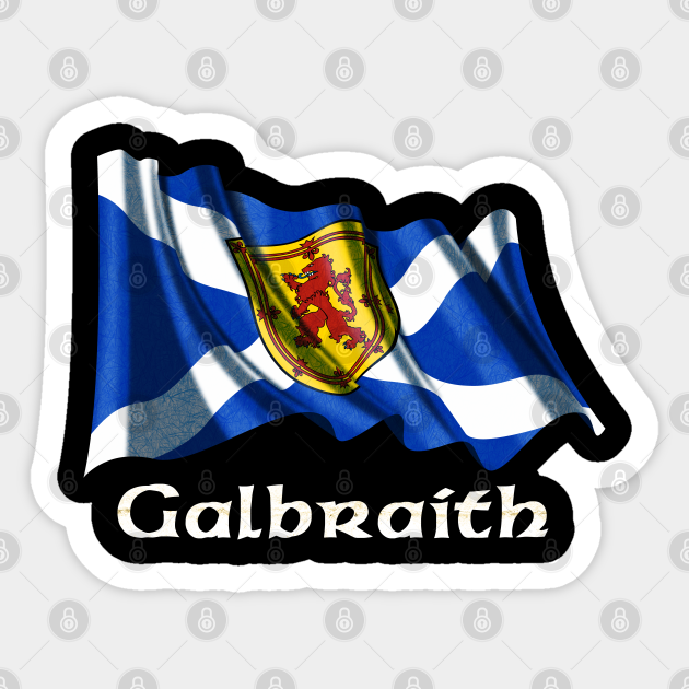 Galbraith Clan Scottish Flag Clan Galbraith Sticker TeePublic